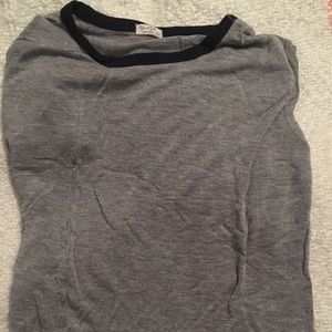 PacSun grey and black ringer tee-shirt